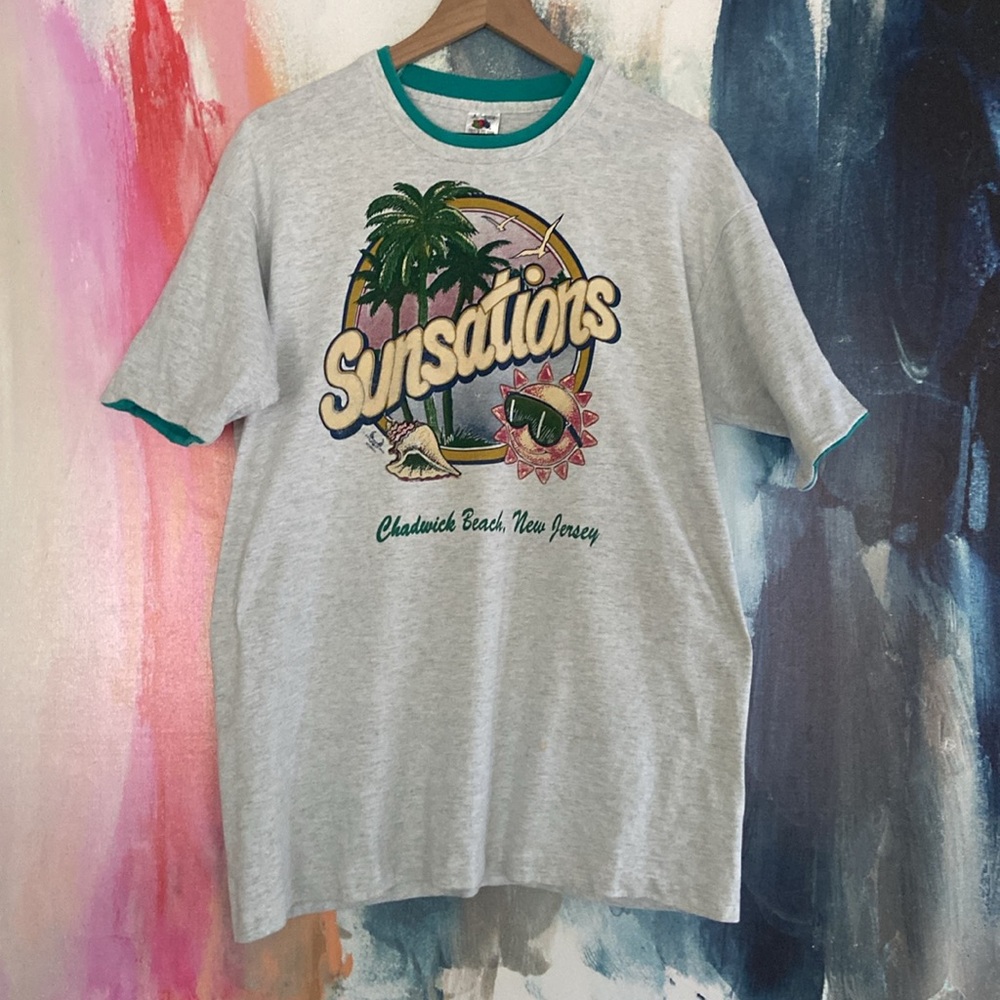 🔥VINTAGE🔥Fruit of the Loom Single Stitch Cotton Blend T-Shirt.